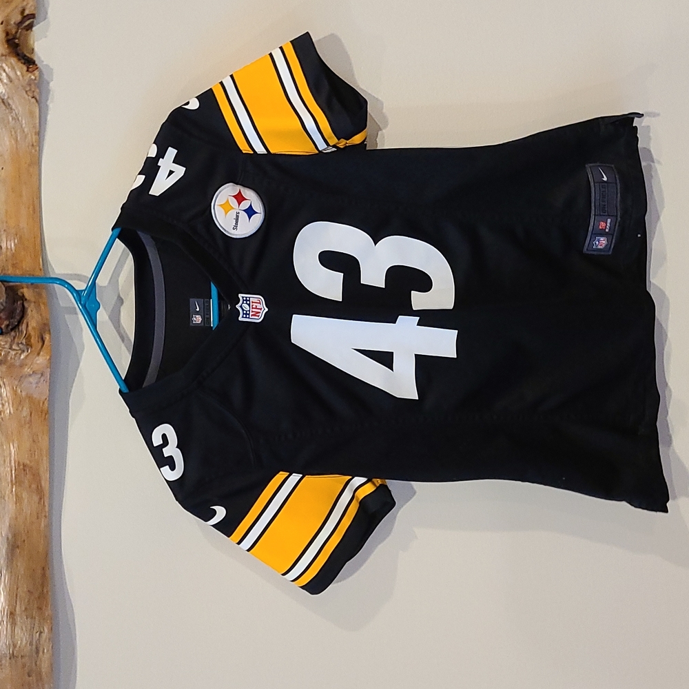 Pittsburgh Steelers Troy Polamalu Nike Black Retired Player Game Jersey Med